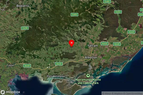 Jack River,Victoria Satellite Map