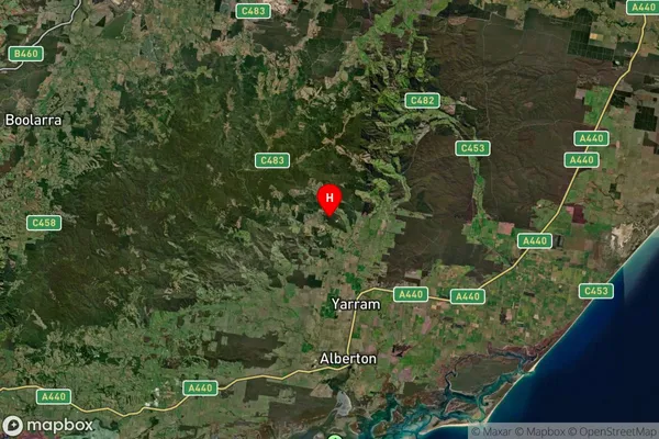 Macks Creek,Victoria Satellite Map