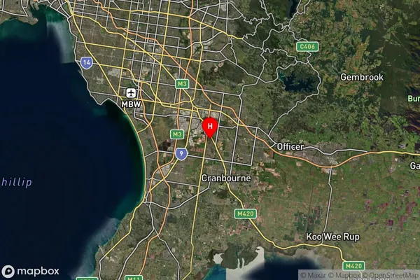 Lynbrook,Victoria Satellite Map