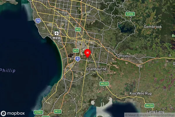 Lyndhurst,Victoria Satellite Map