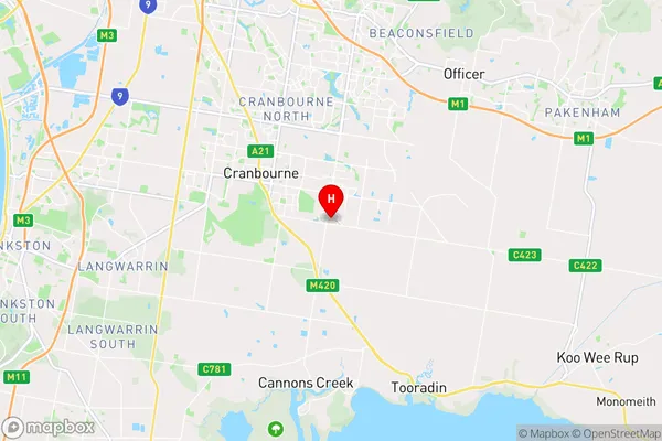 Clyde,Victoria Area Map