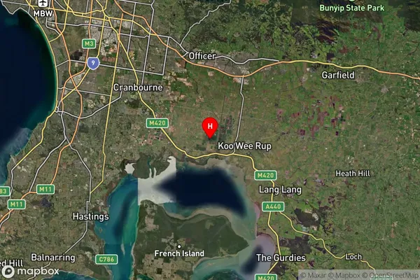 Dalmore,Victoria Satellite Map