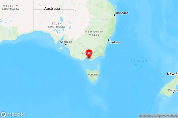 Corinella,Victoria Region Map