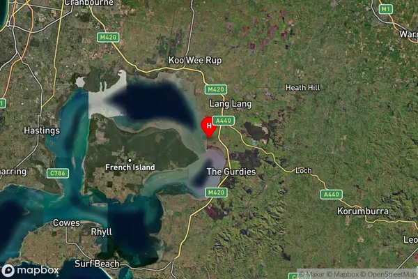 Jam Jerrup,Victoria Satellite Map