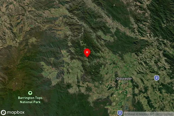 Upper Bowman,New South Wales Satellite Map