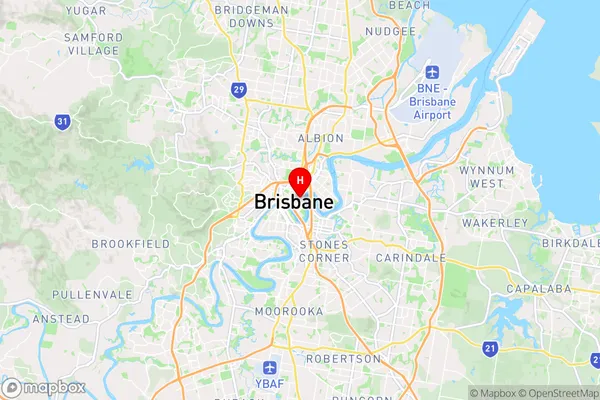 Brisbane City Dc,Queensland Area Map