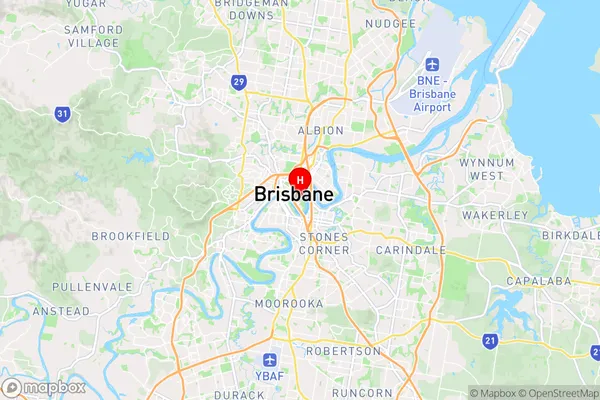 Brisbane Albert Street Bc,Queensland Area Map