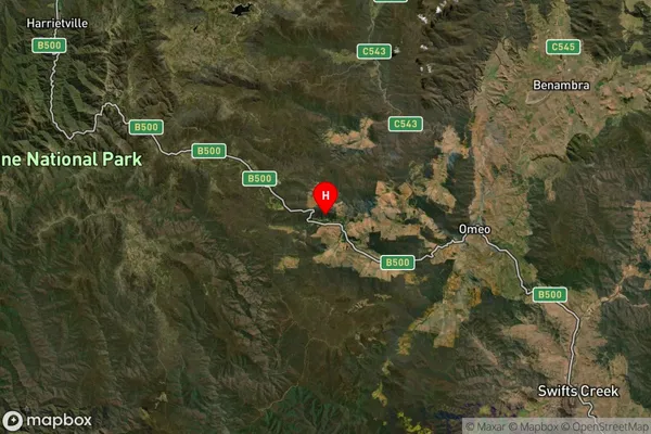 Cobungra,Victoria Satellite Map