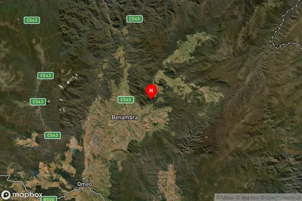 Benambra,Victoria Satellite Map