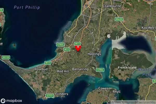 Tuerong,Victoria Satellite Map