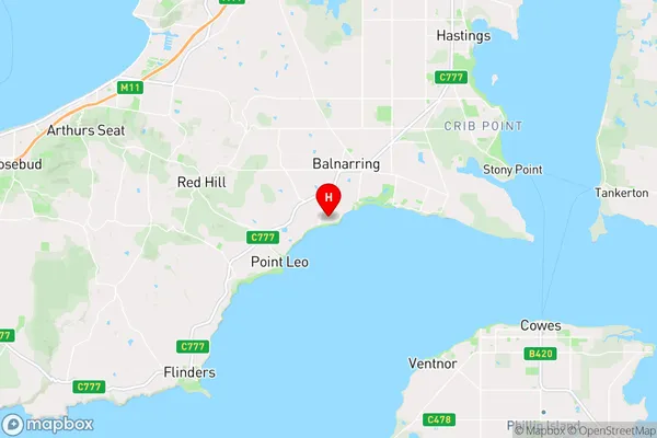 Merricks Beach,Victoria Area Map