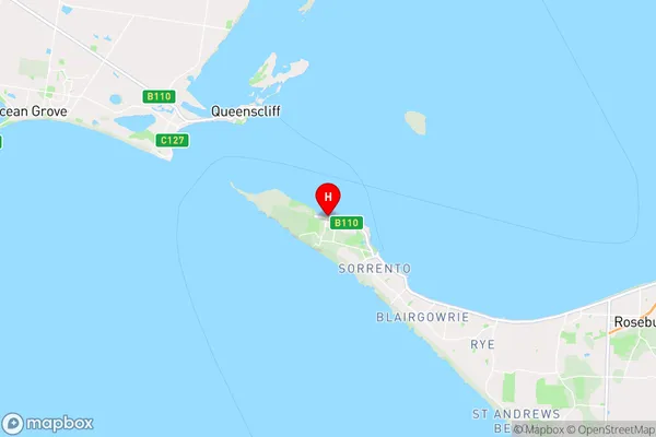 Portsea,Victoria Area Map