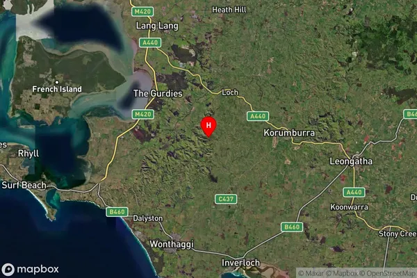 Krowera,Victoria Satellite Map