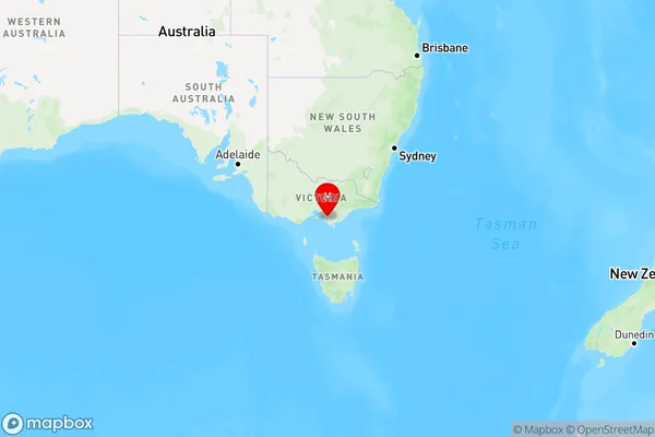 Korumburra,Victoria Region Map