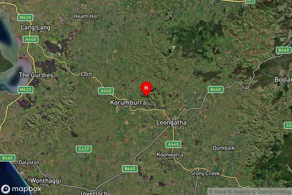 Kardella,Victoria Satellite Map