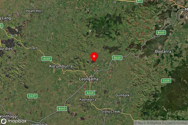 Leongatha North,Victoria Satellite Map