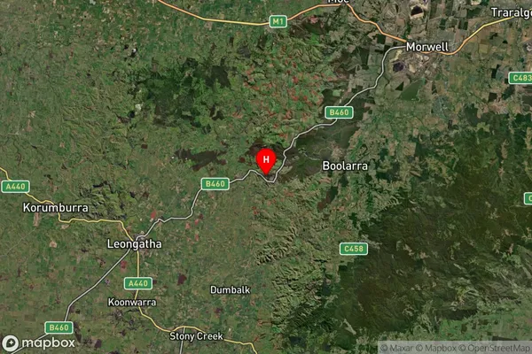 Mirboo South,Victoria Satellite Map