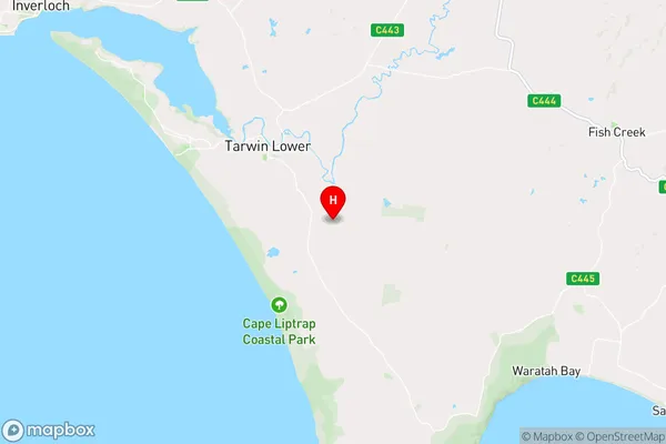 Tarwin,Victoria Area Map