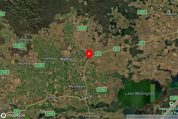 Stratford,Victoria Satellite Map