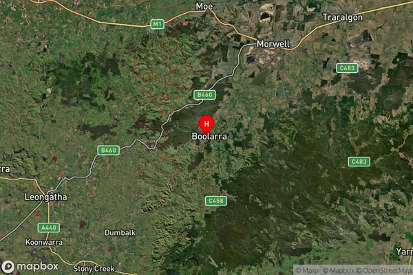 Boolarra,Victoria Satellite Map