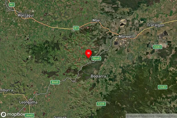 Delburn,Victoria Satellite Map