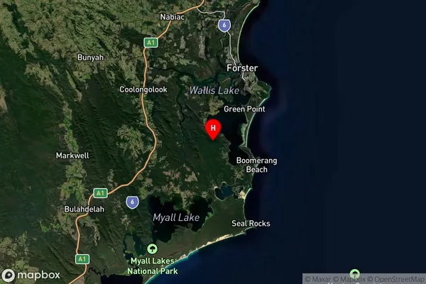 Wallingat,New South Wales Satellite Map