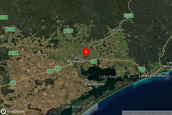 Lucknow,Victoria Satellite Map