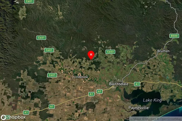 Melwood,Victoria Satellite Map