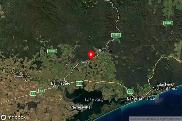 Sarsfield,Victoria Satellite Map