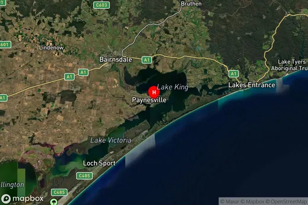 Raymond Island,Victoria Satellite Map