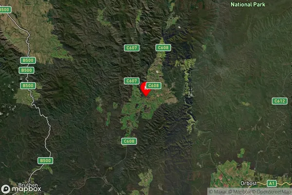 Buchan,Victoria Satellite Map