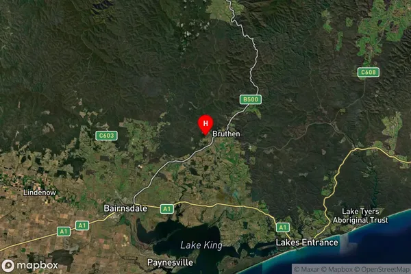 Wiseleigh,Victoria Satellite Map