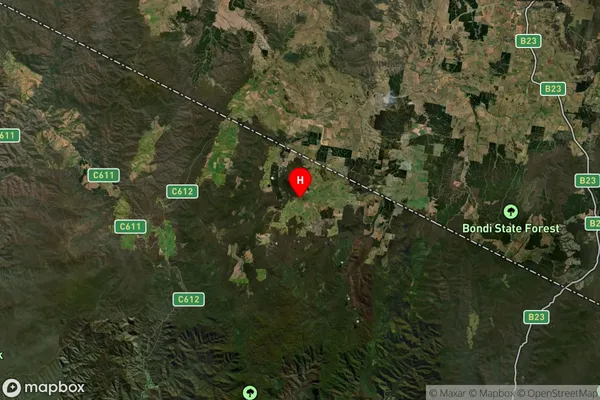 Bendoc,Victoria Satellite Map