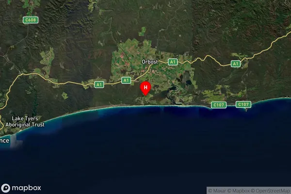 Corringle,Victoria Satellite Map