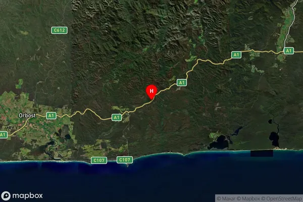 Manorina,Victoria Satellite Map