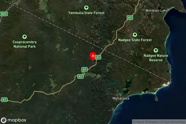 Maramingo Creek,Victoria Satellite Map