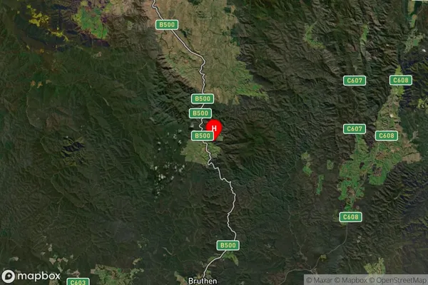 Tambo Crossing,Victoria Satellite Map