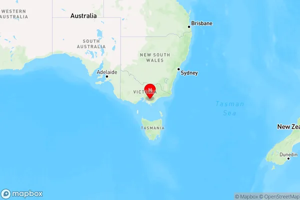 Trafalgar South,Victoria Region Map