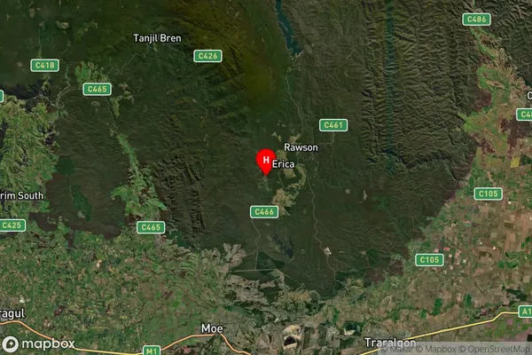 Caringal,Victoria Satellite Map