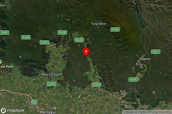 Fumina,Victoria Satellite Map