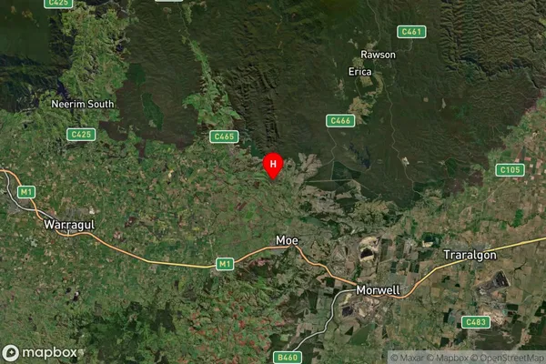 Tanjil South,Victoria Satellite Map