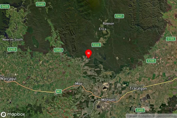 Thaloo,Victoria Satellite Map