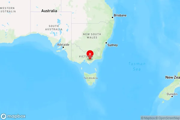 Walhalla,Victoria Region Map