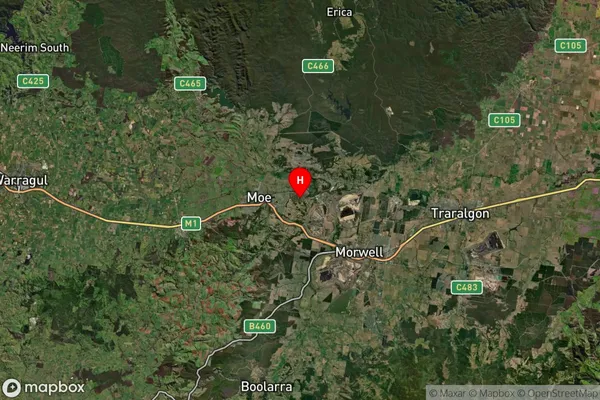 Yallourn,Victoria Satellite Map