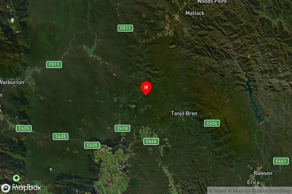 Baw Baw,Victoria Satellite Map