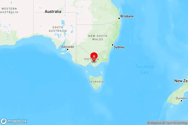 Noojee,Victoria Region Map