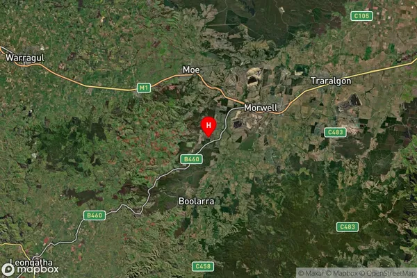 Driffield,Victoria Satellite Map