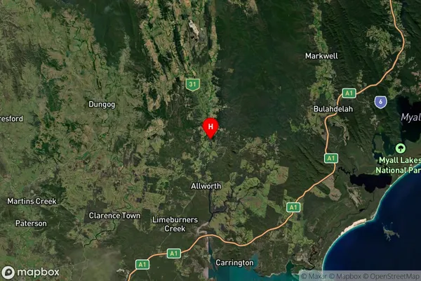 Booral,New South Wales Satellite Map