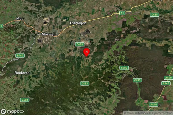 Callignee,Victoria Satellite Map