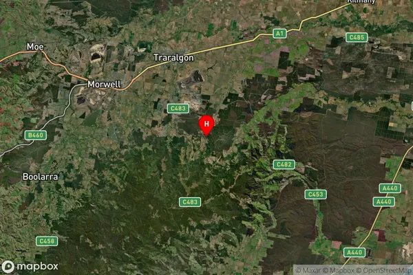 Callignee North,Victoria Satellite Map